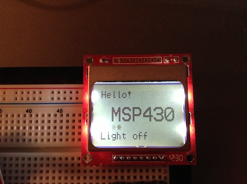 Msp430 serial example for nokia 8